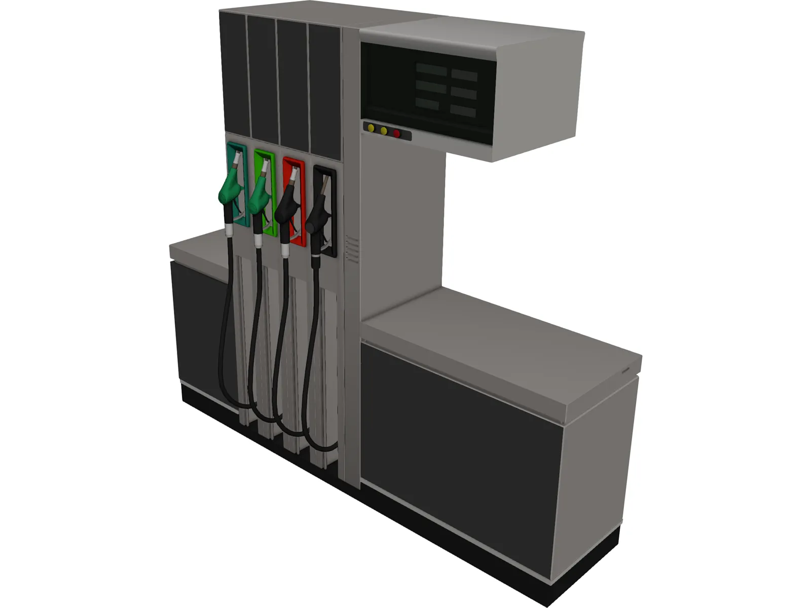 Petrol Pump 3D Model main preview