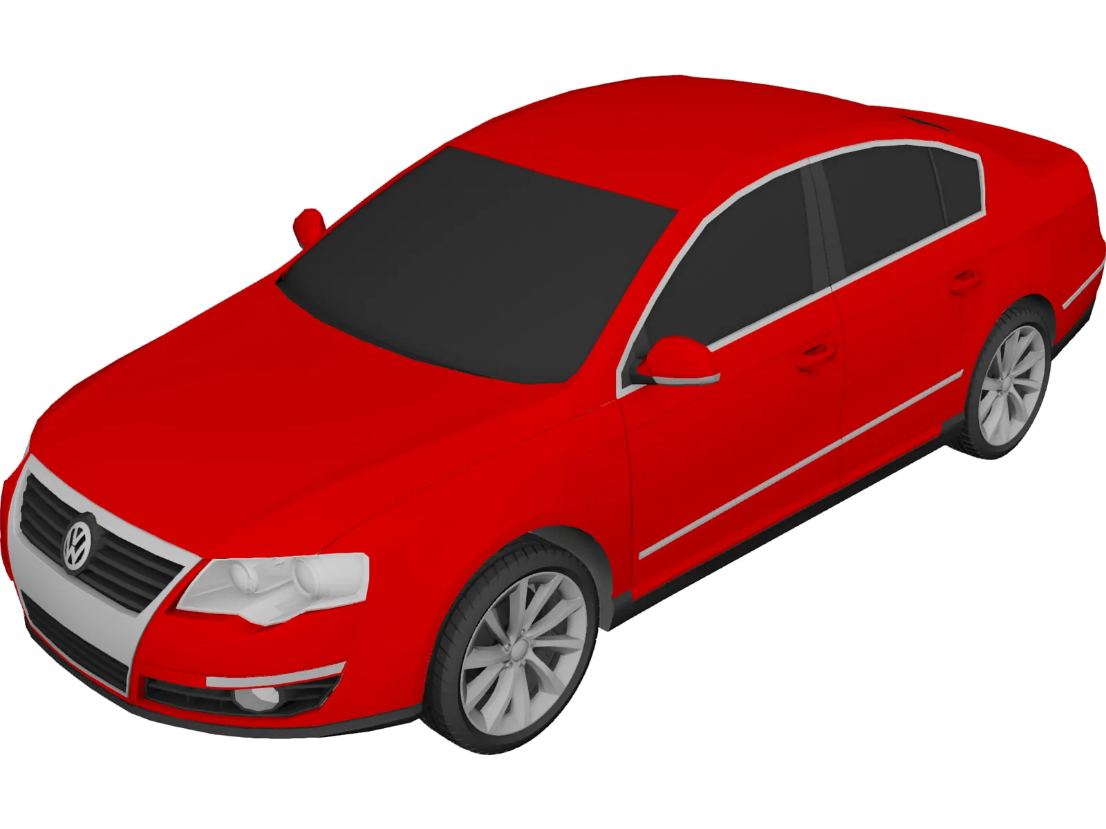 Volkswagen Passat 3D Model main preview