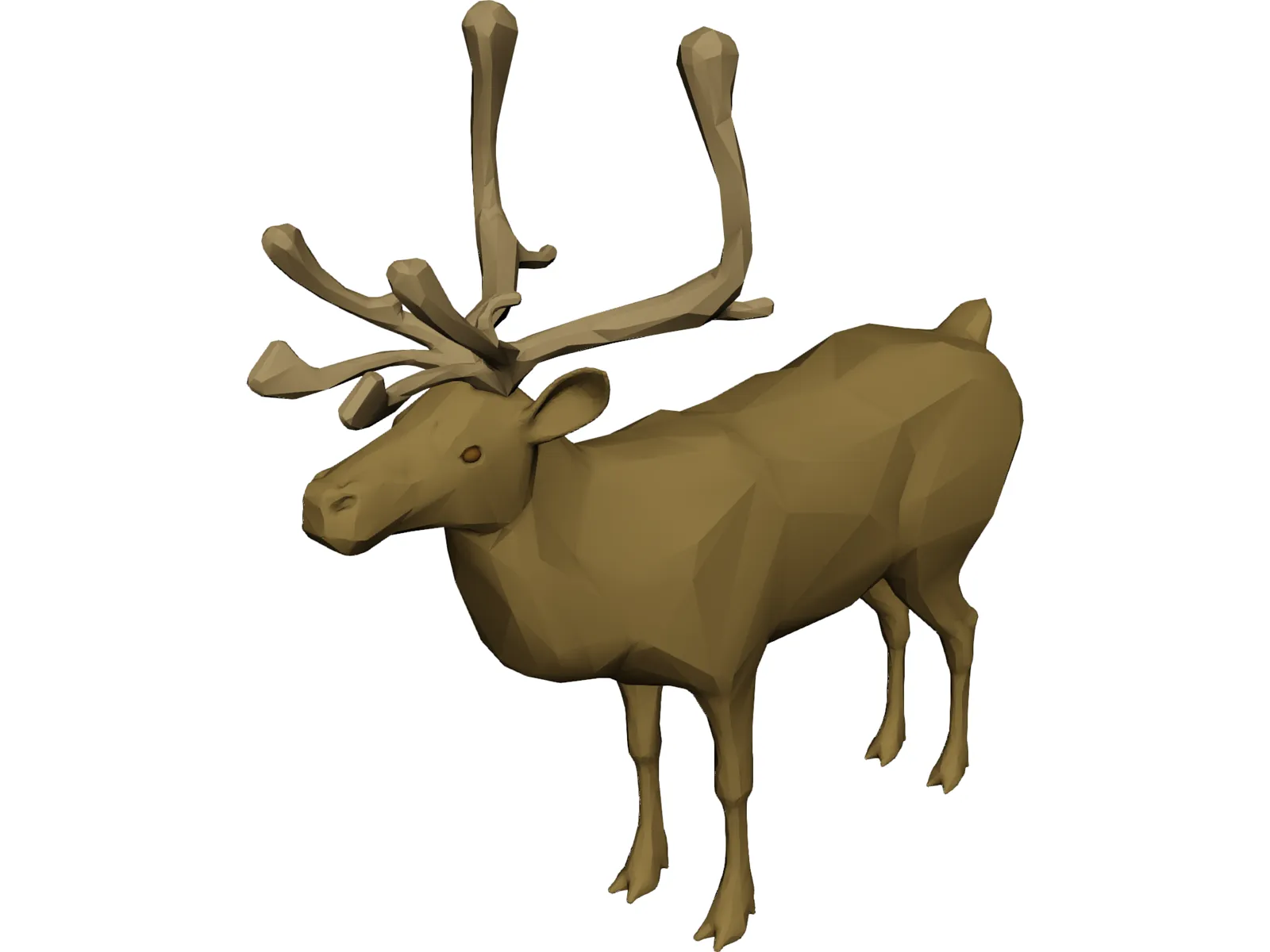 Reindeer 3D Model main preview