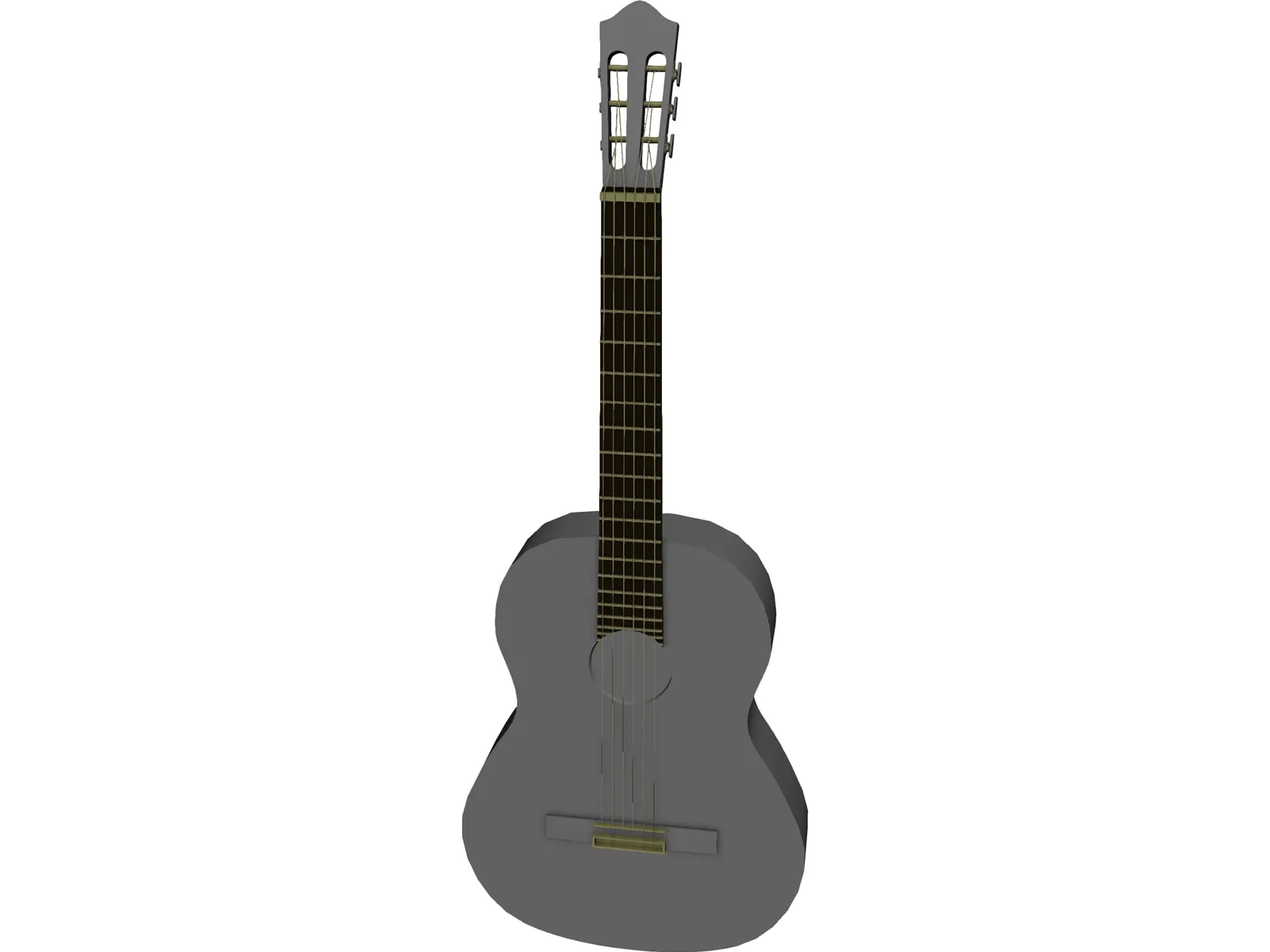 Guitar Spanish 3D Model main preview