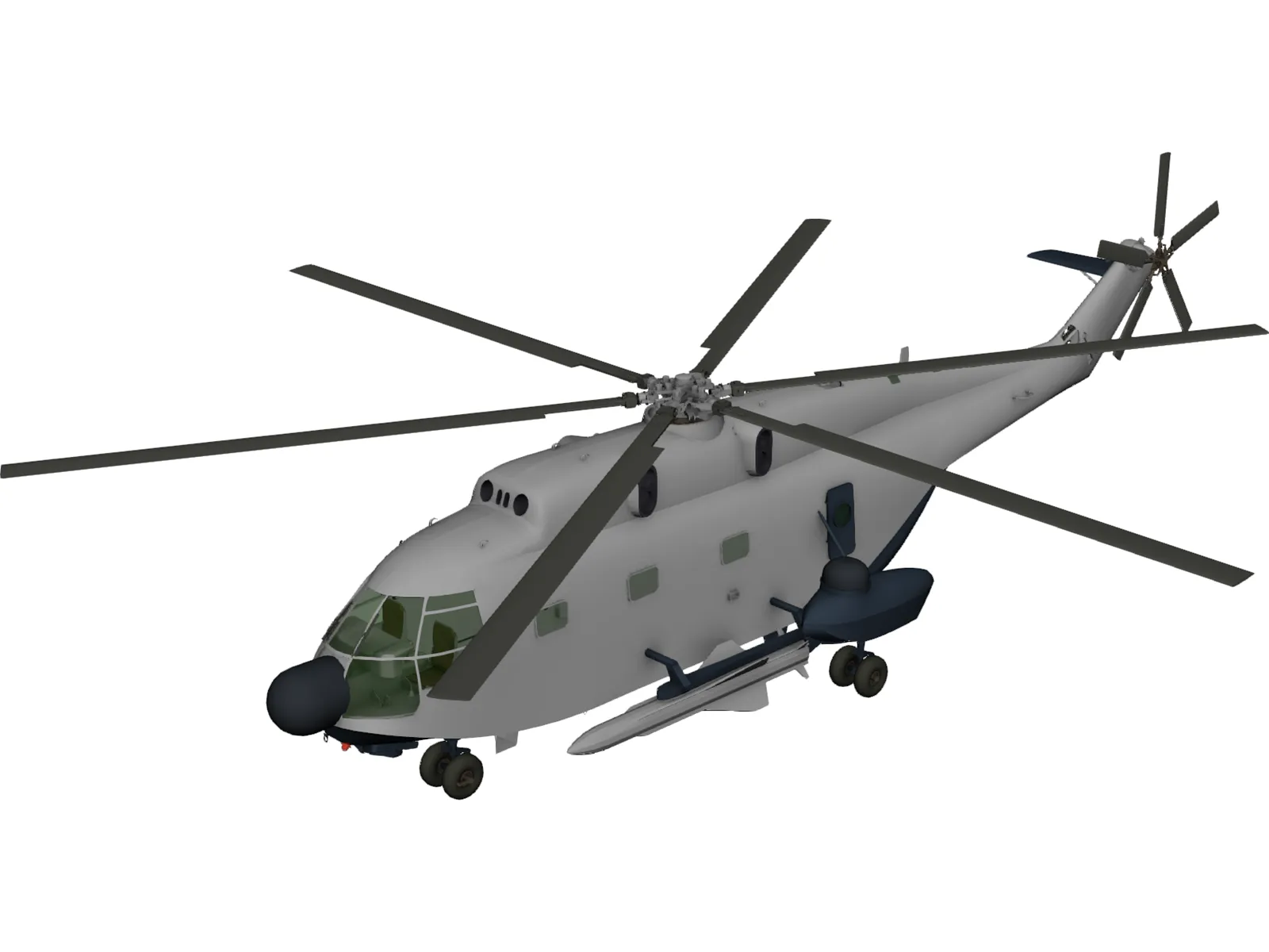 Aerospatiale SA 321 Super Frelon 3D Model main preview