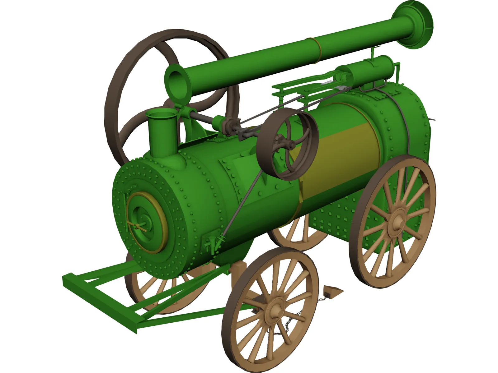 Tractor 3D Model main preview