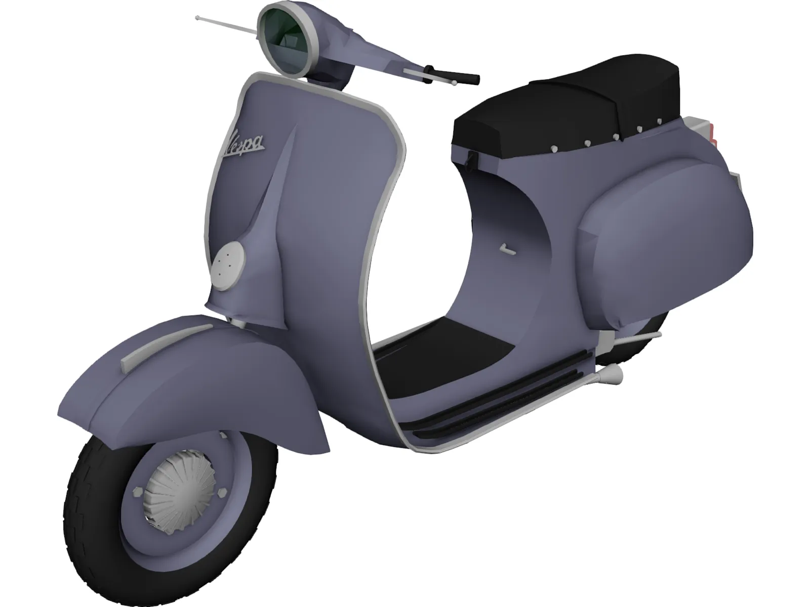 Scooter Vespa 3D Model main preview