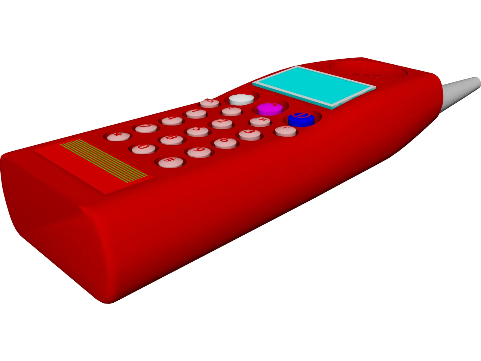 Telephone Cellular 3D Model main preview