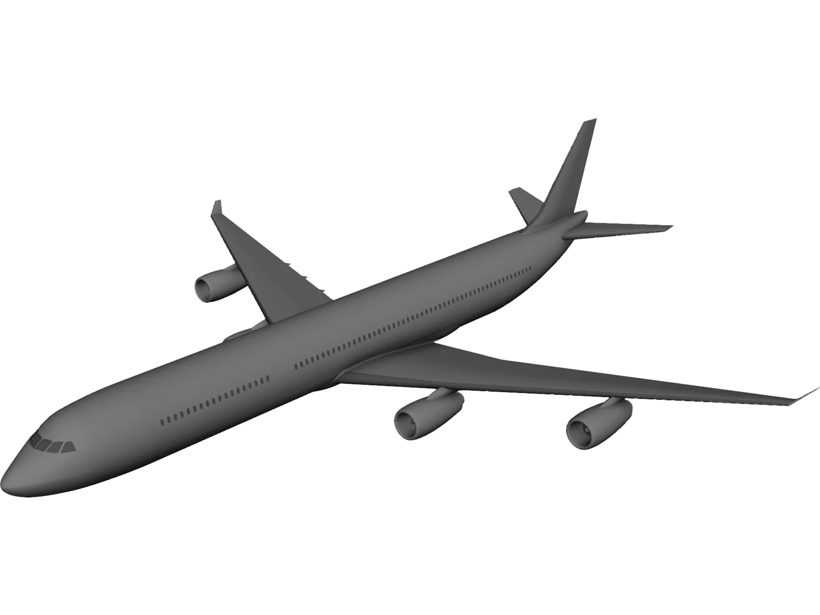 Airbus A320 3D Model main preview