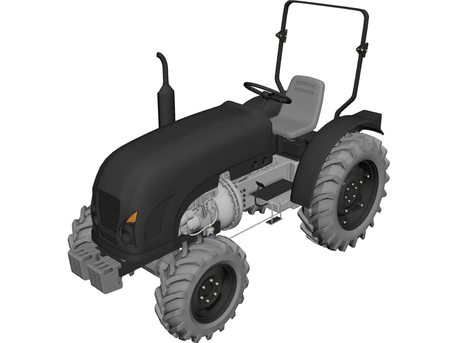 Tractor 3D Model main preview