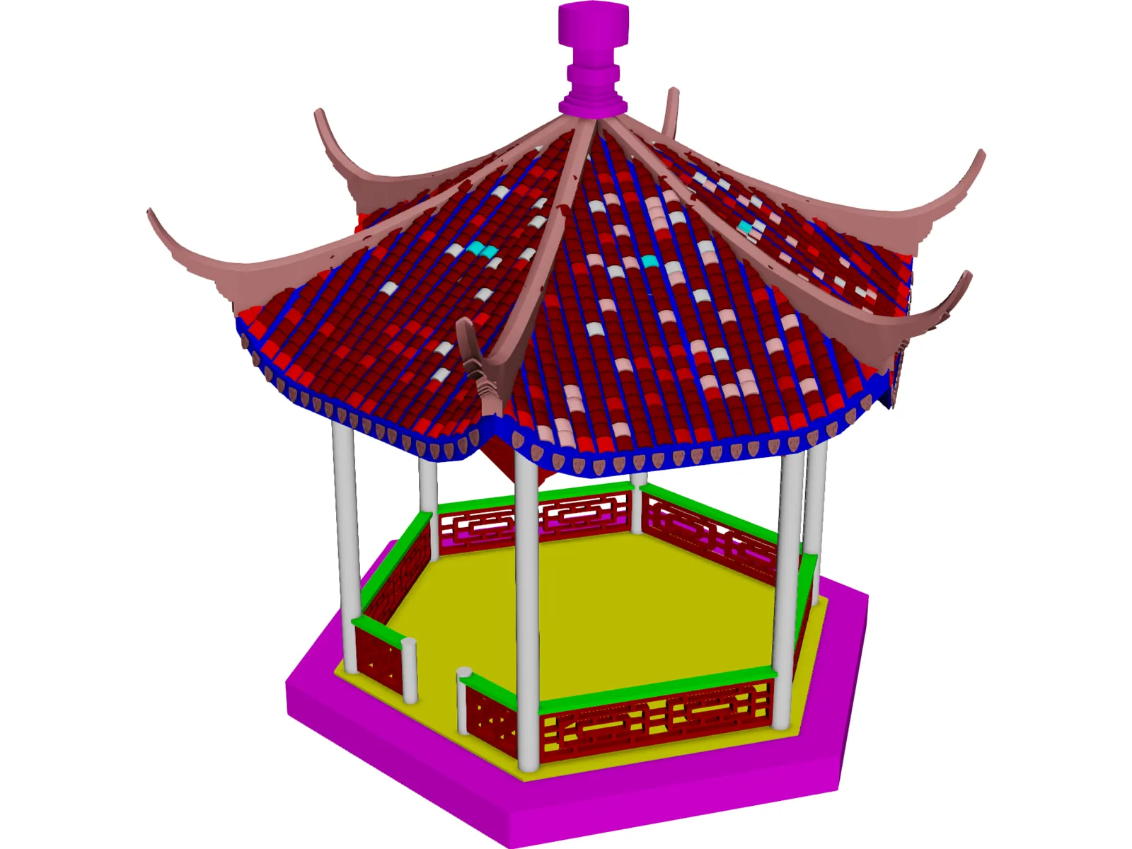 Pavilion 3D Model main preview