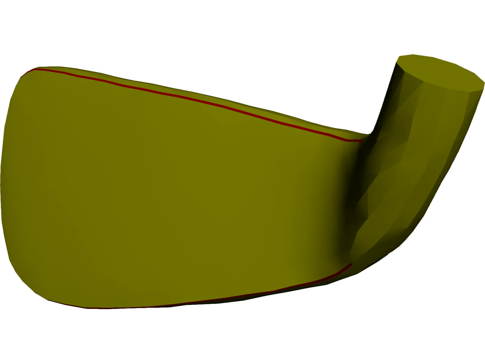 Golf Club Head Iron 3D Model main preview