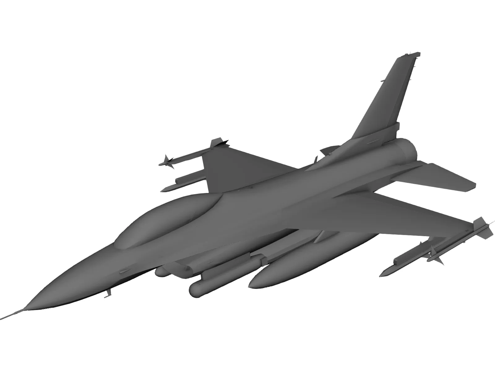 F-16C Falcon 3D Model main preview