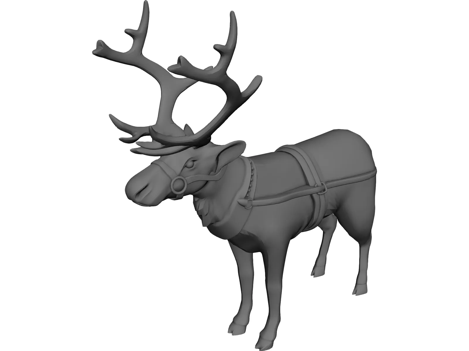 Reindeer 3D Model main preview