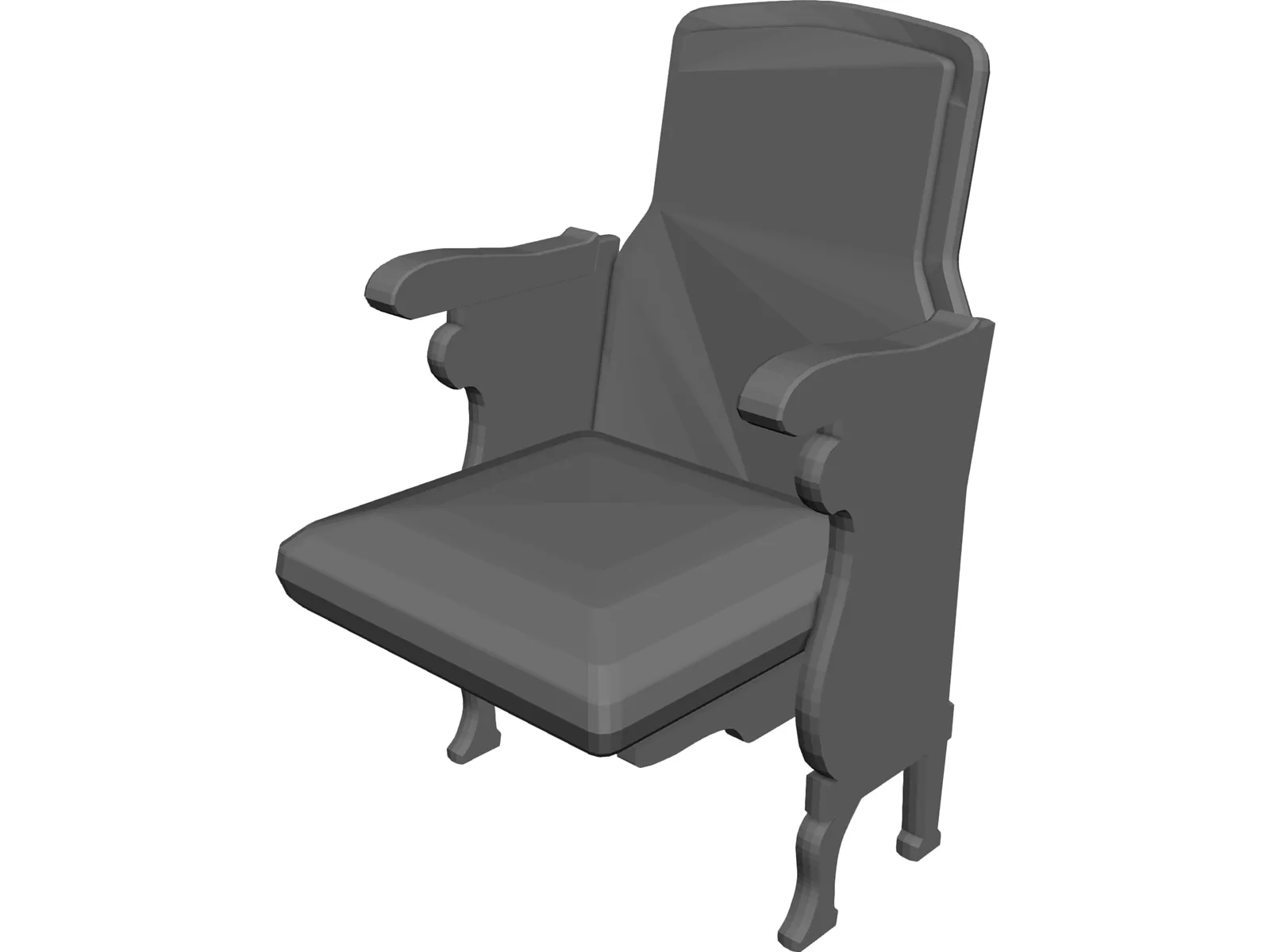 Theater Seats 3D Model main preview