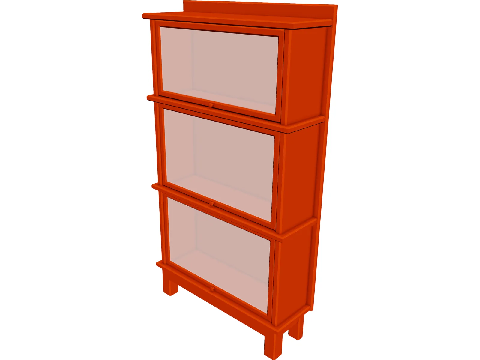 Bookcase 3D Model main preview