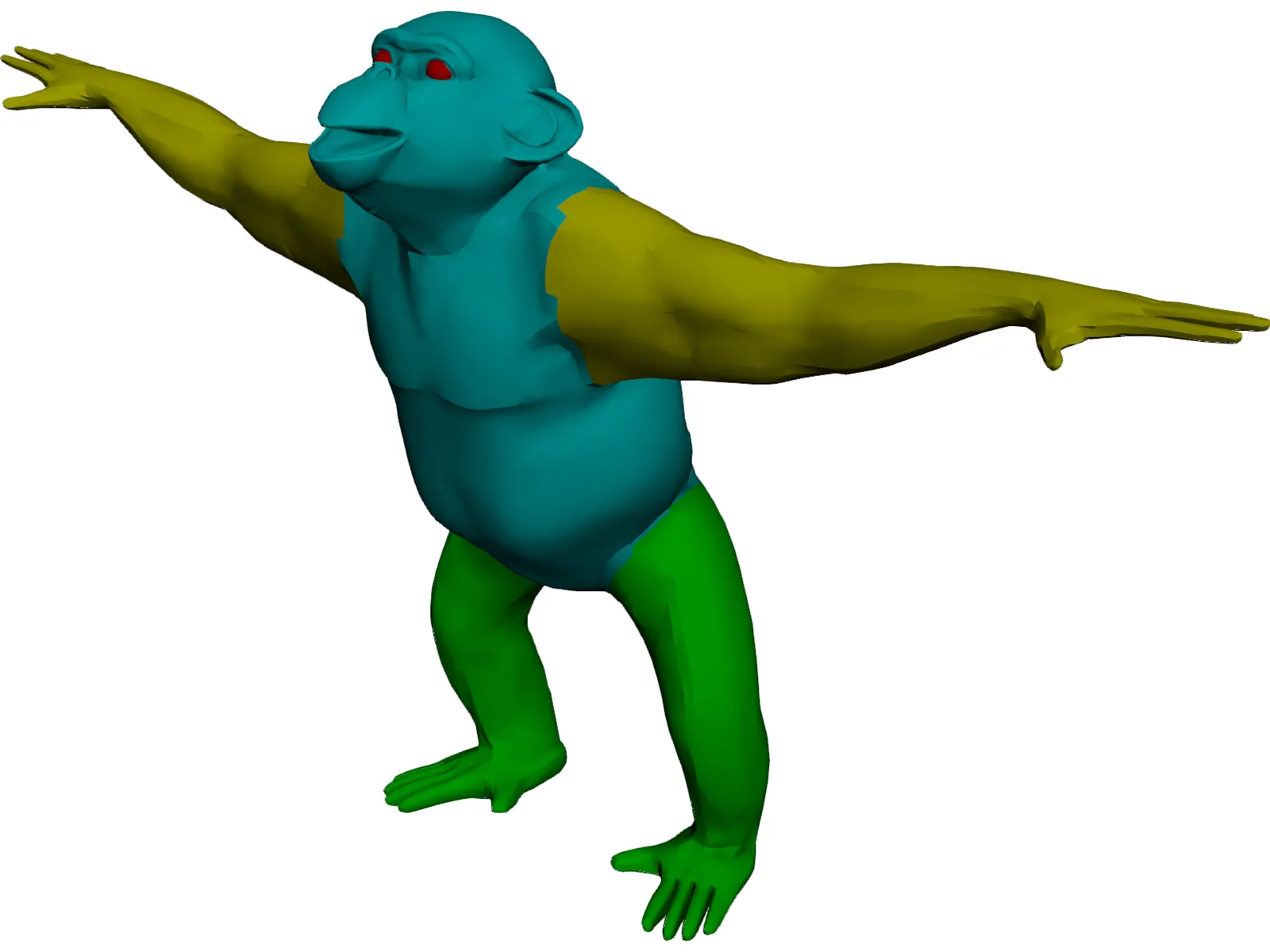 Chimpanzee 3D Model main preview