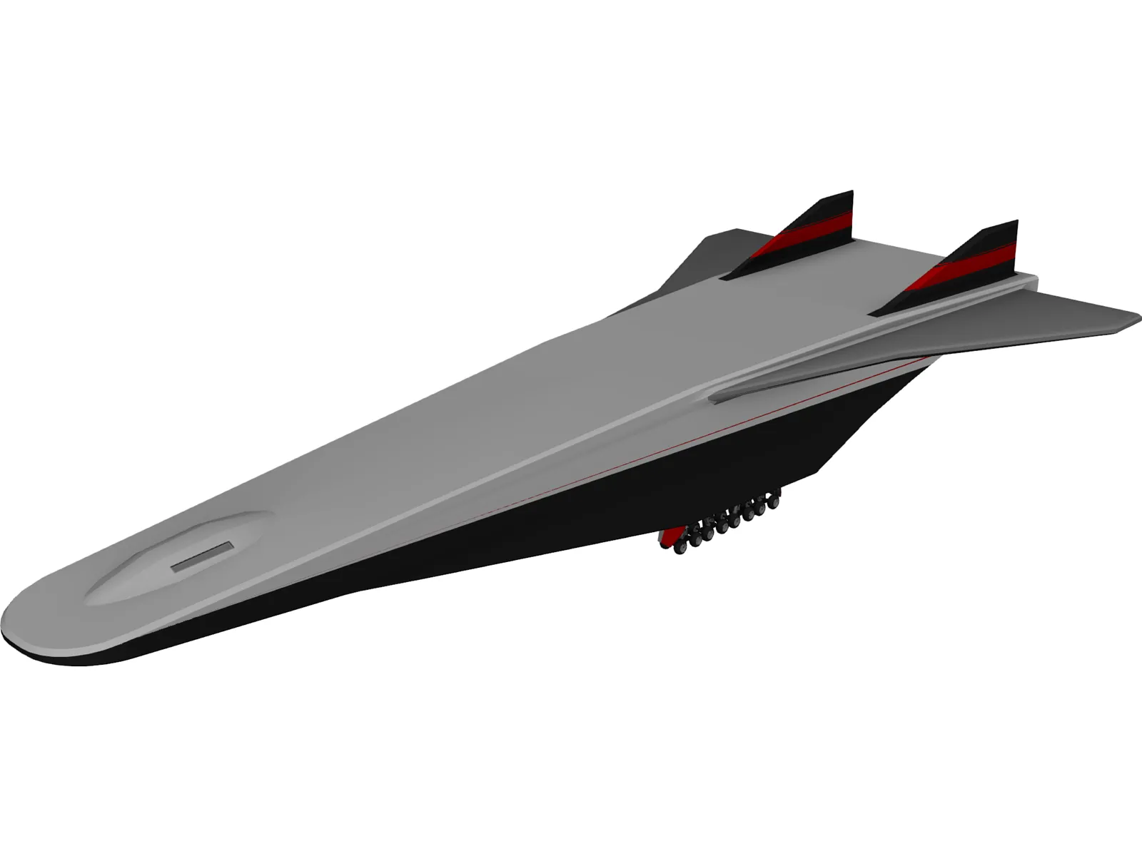 Rockwell X-30 3D Model main preview