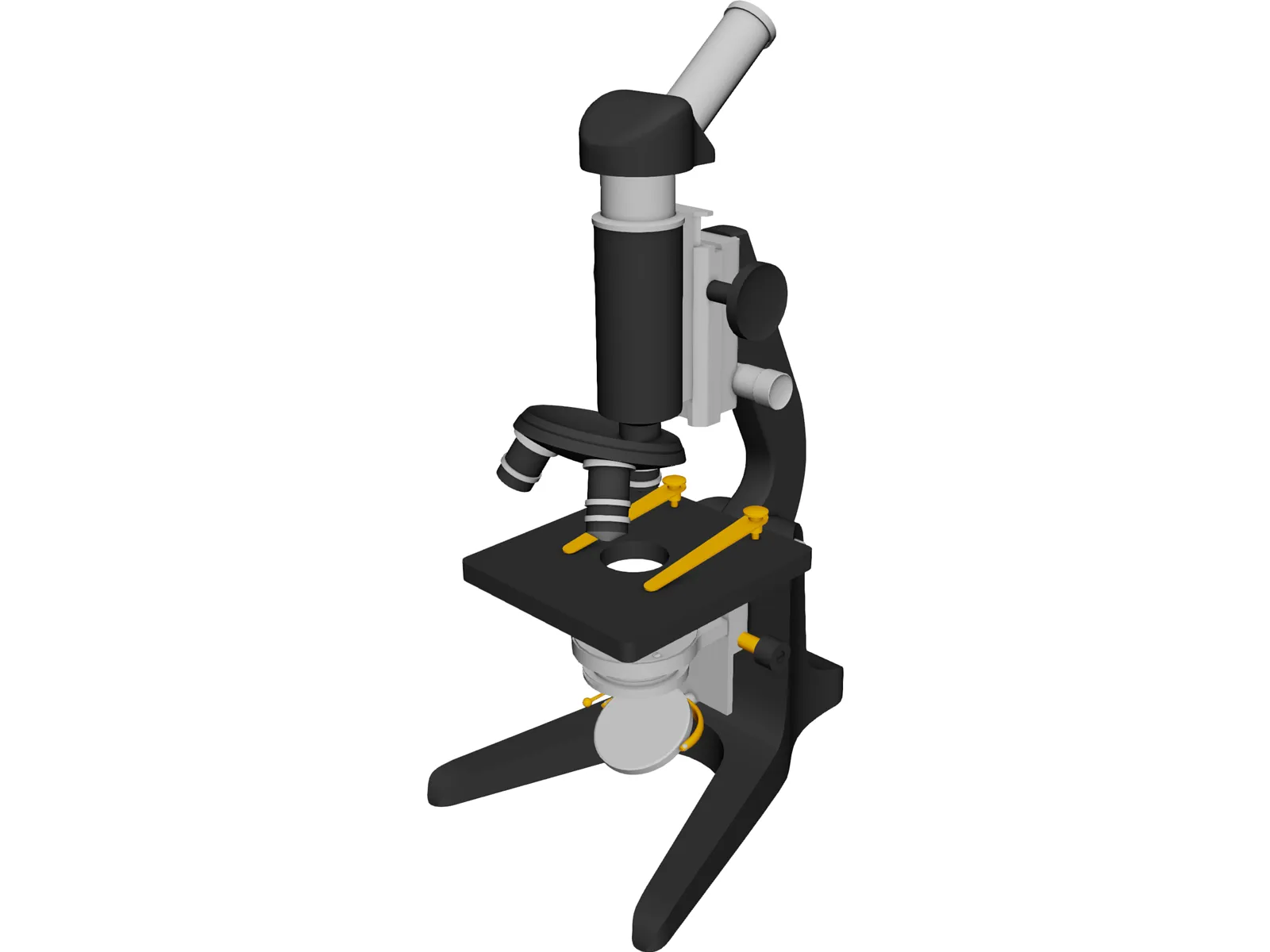 Microscope 3D Model main preview