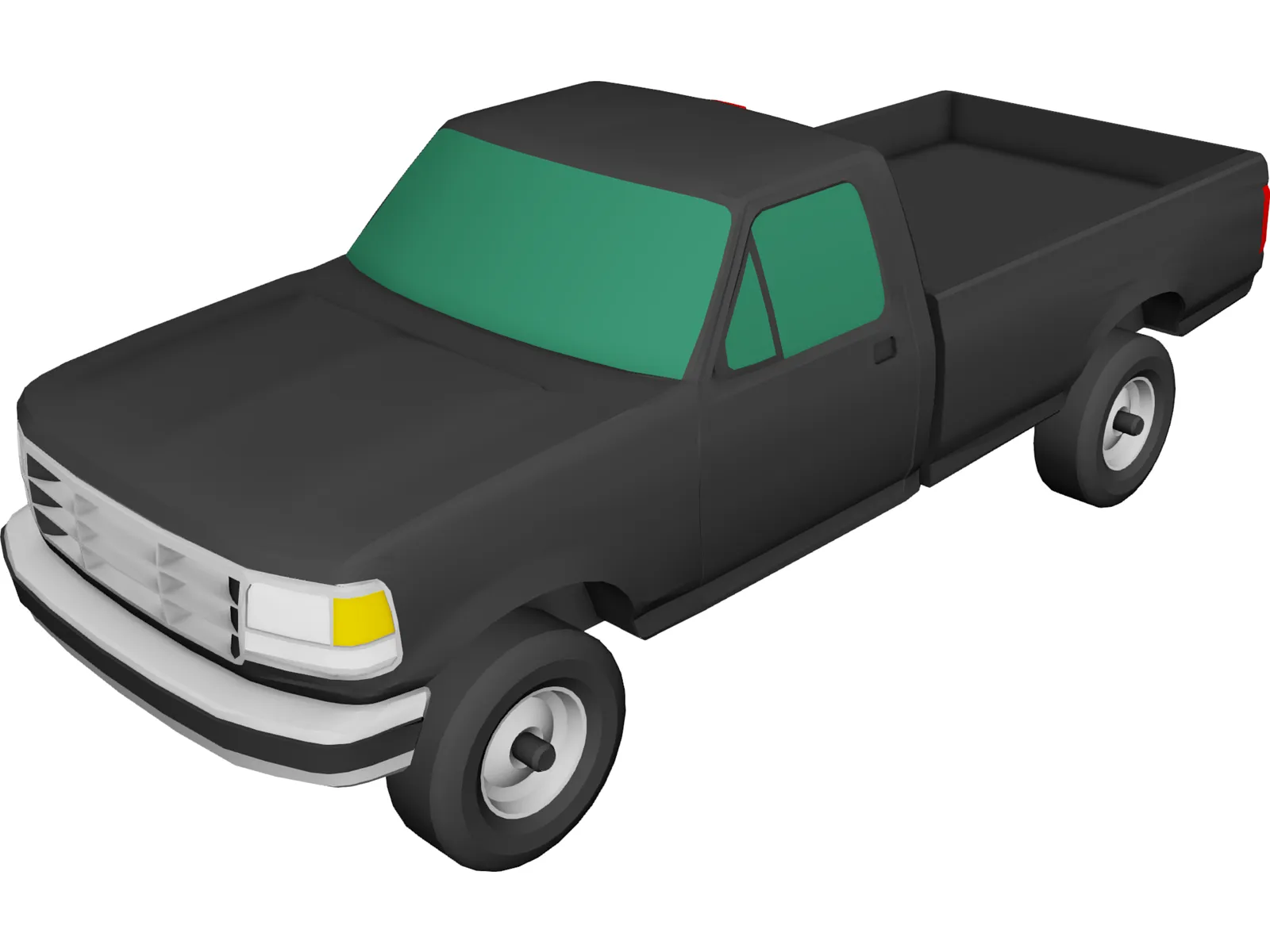 Ford F-350 Pickup (1993) 3D Model main preview