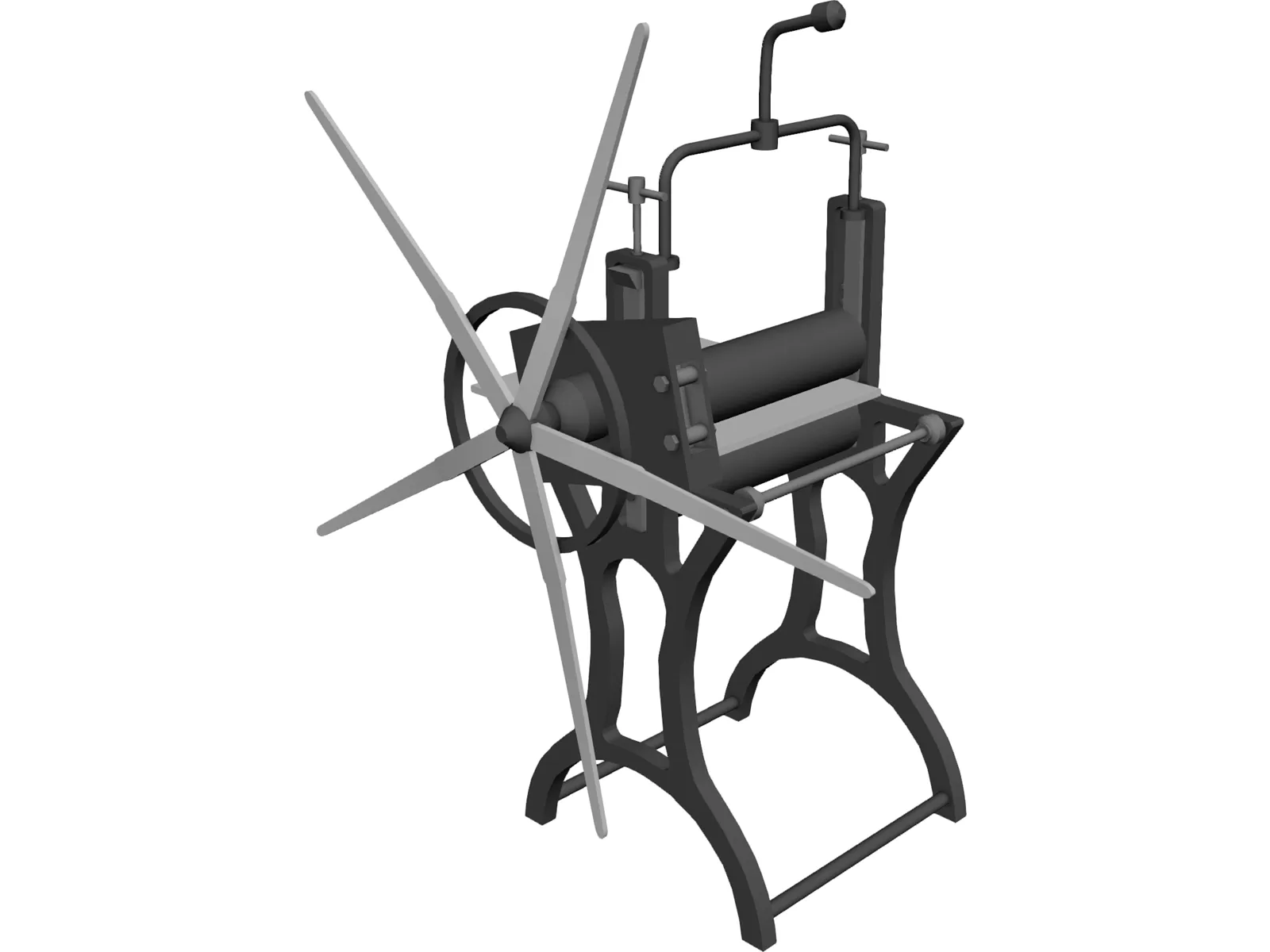 Antique Press 3D Model main preview