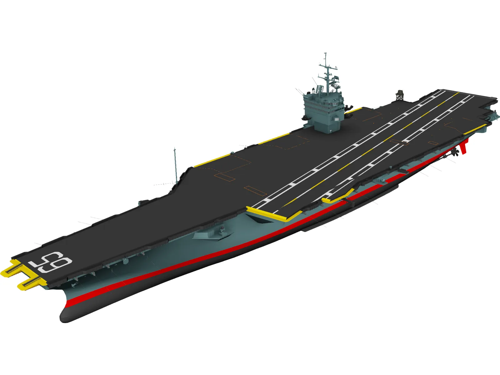 CVN-65 Enterprise 3D Model main preview