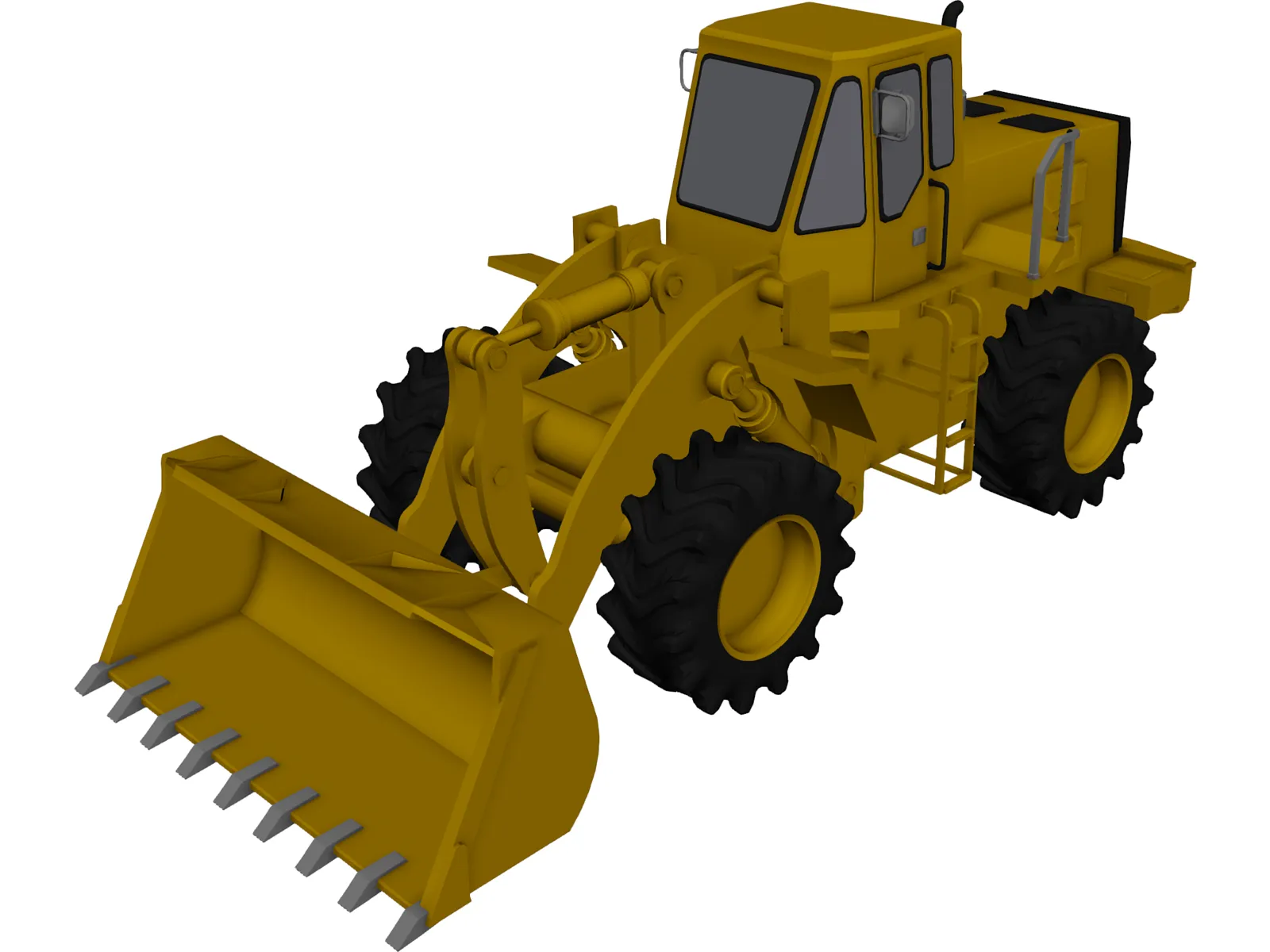 Tractor Front Loader 3D Model main preview