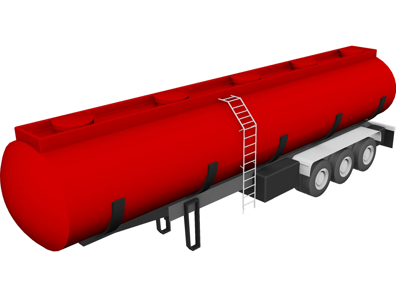Tank Trailer 3D Model main preview