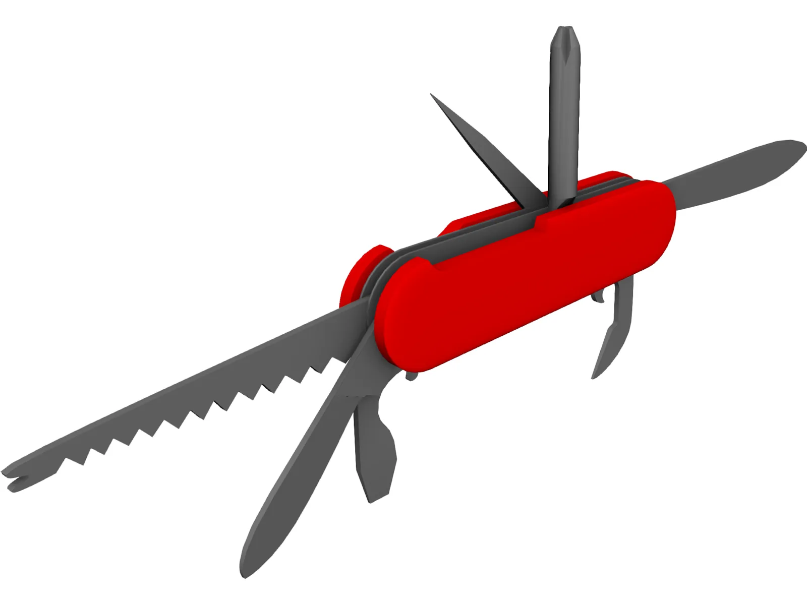 Pocket Knife 3D Model main preview