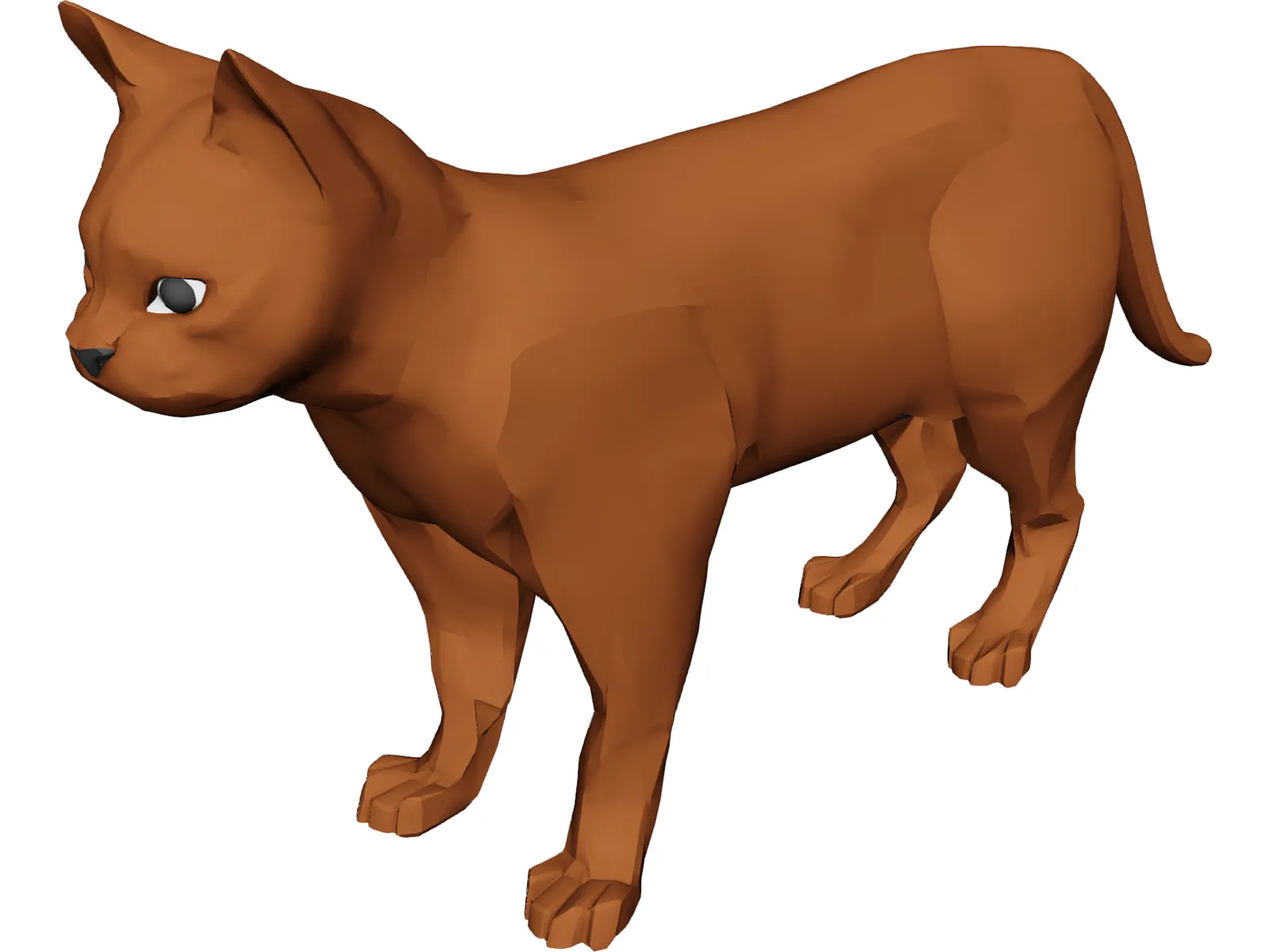Cat 3D Model main preview