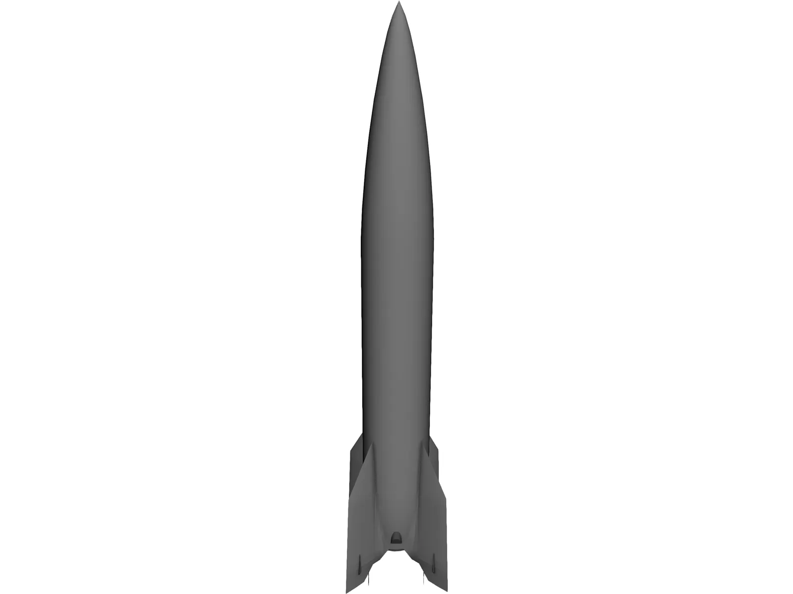 V-2 Rocket 3D Model main preview