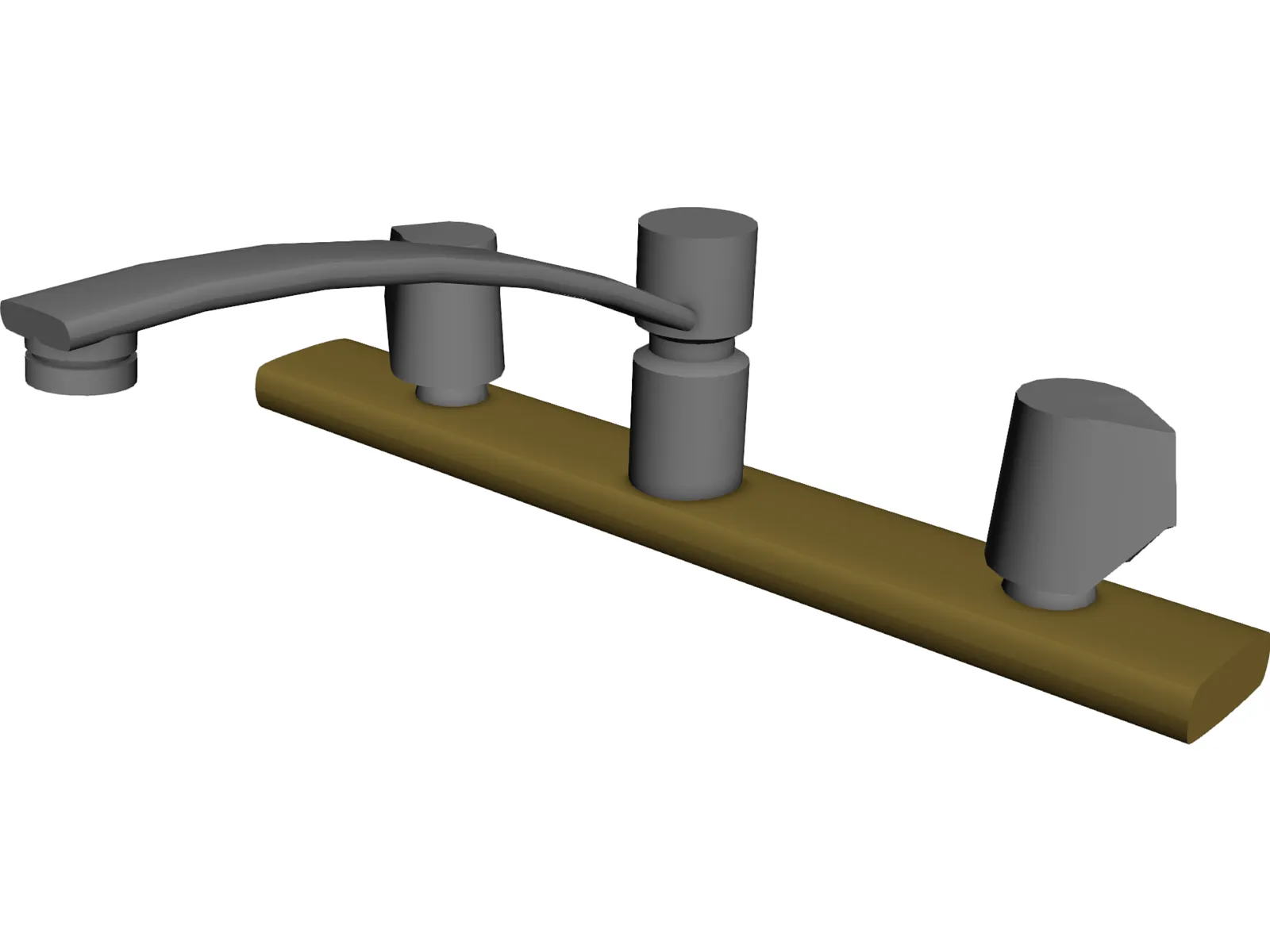 Kitchen Faucet 3D Model main preview