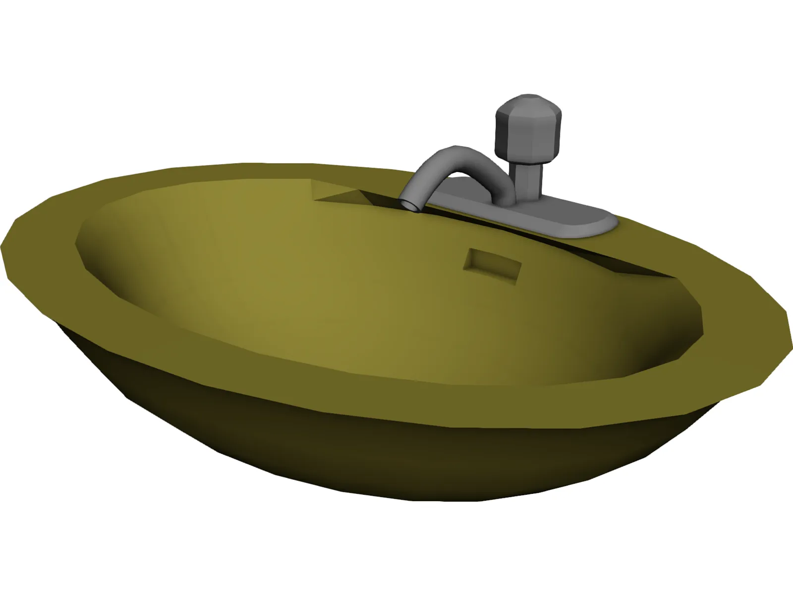 Sink Bathroom 3D Model main preview