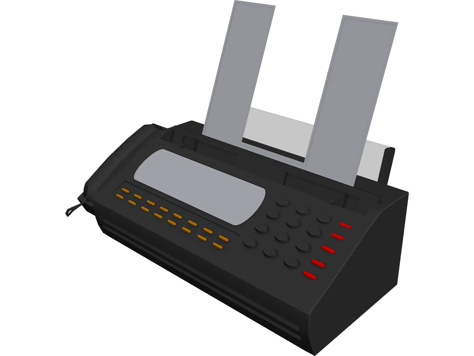 Fax Machine 3D Model main preview
