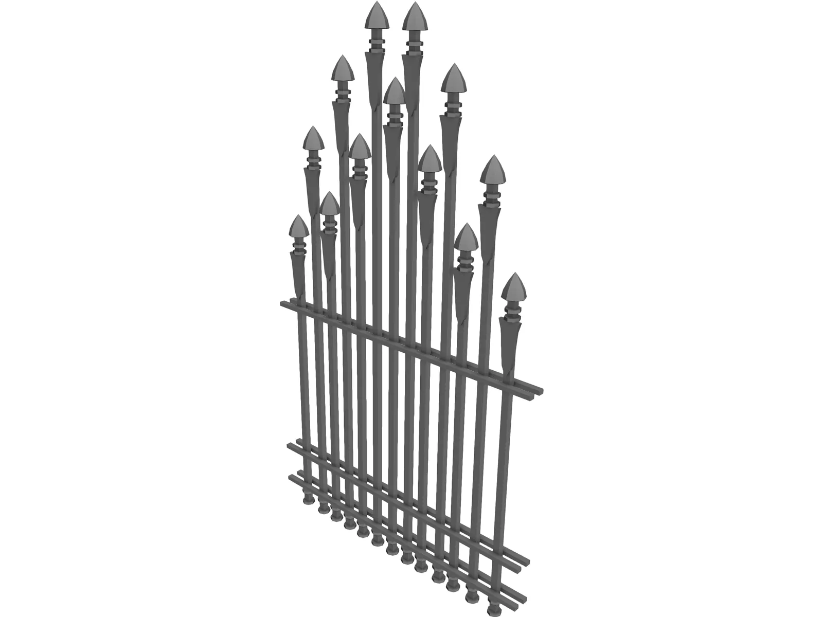 Gate 3D Model main preview