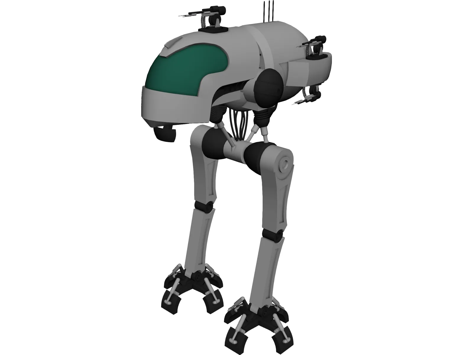 Robot Walker 3D Model main preview