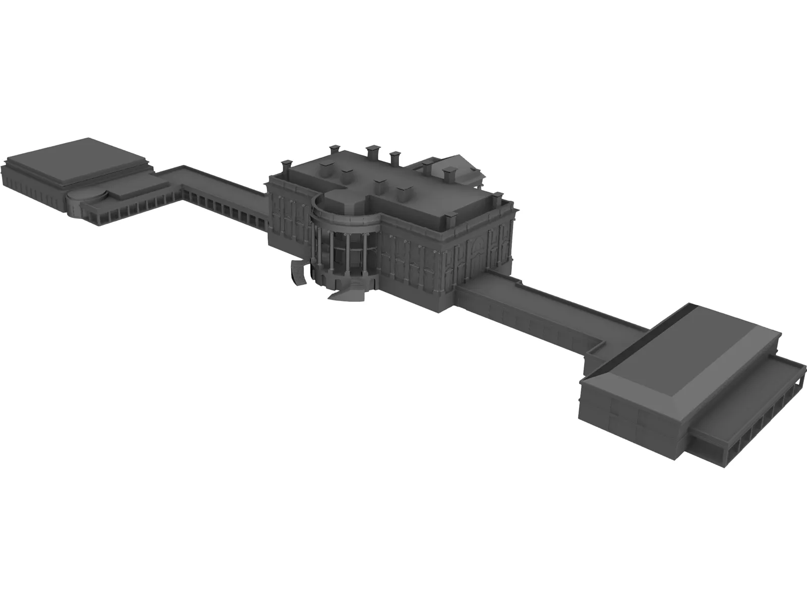White House 3D Model main preview