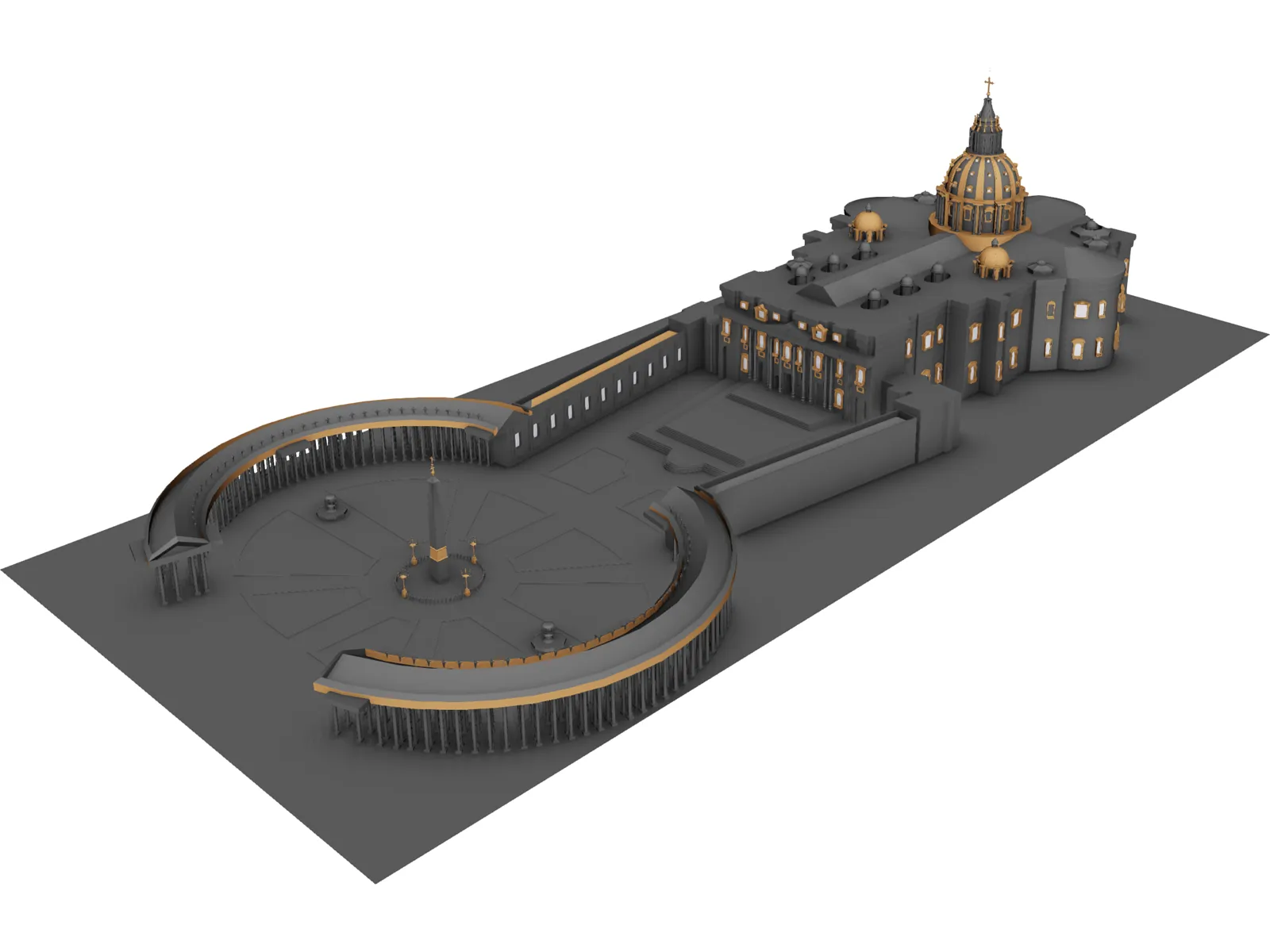 St. Peter's Basilica 3D Model main preview