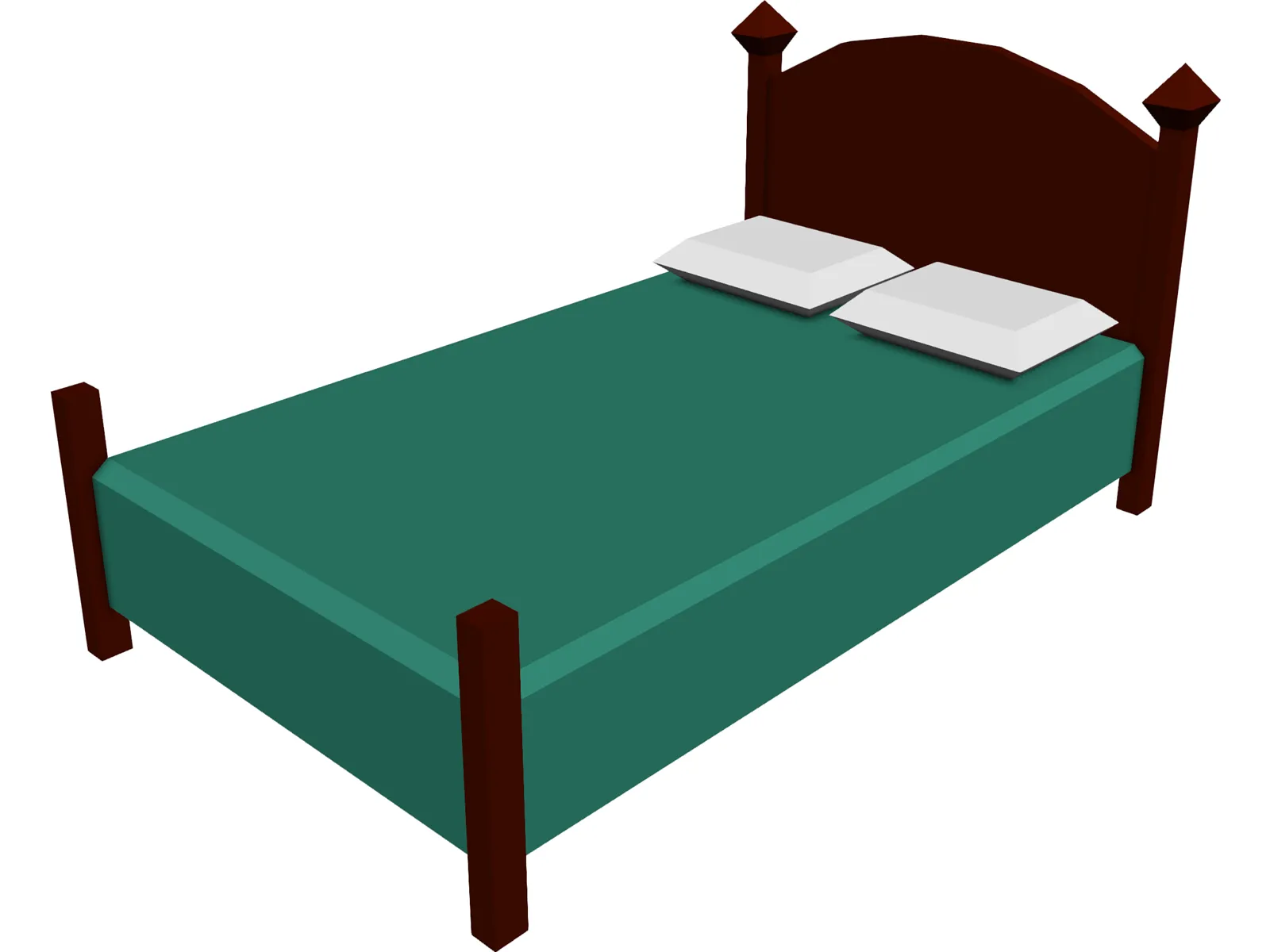 Bed 3D Model main preview