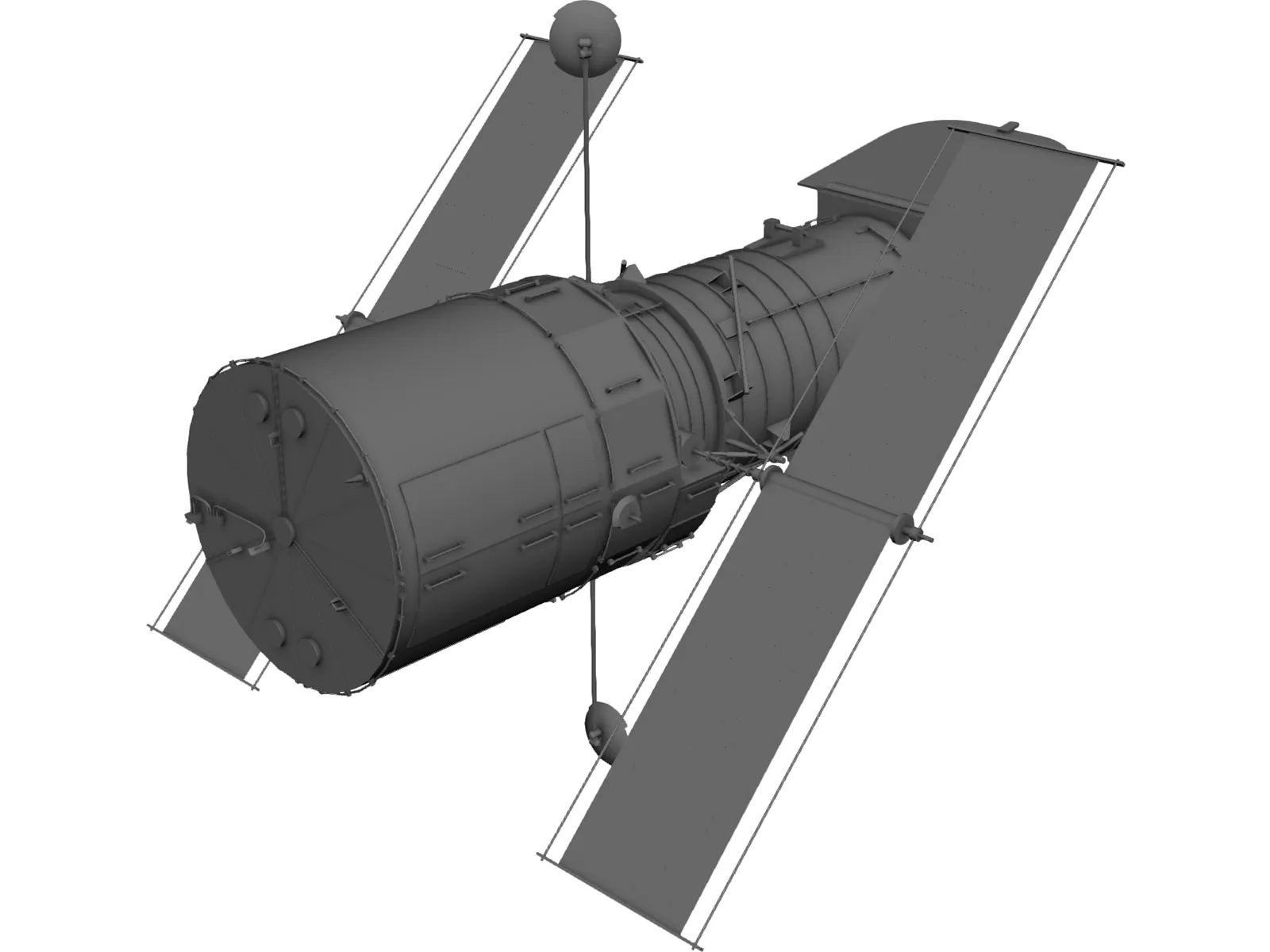 Hubble Space Telescope 3D Model main preview