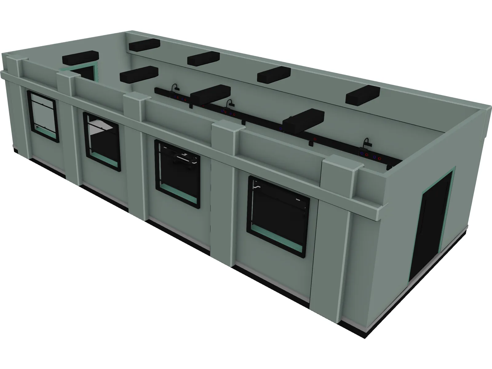 Hospital Ward 3D Model main preview