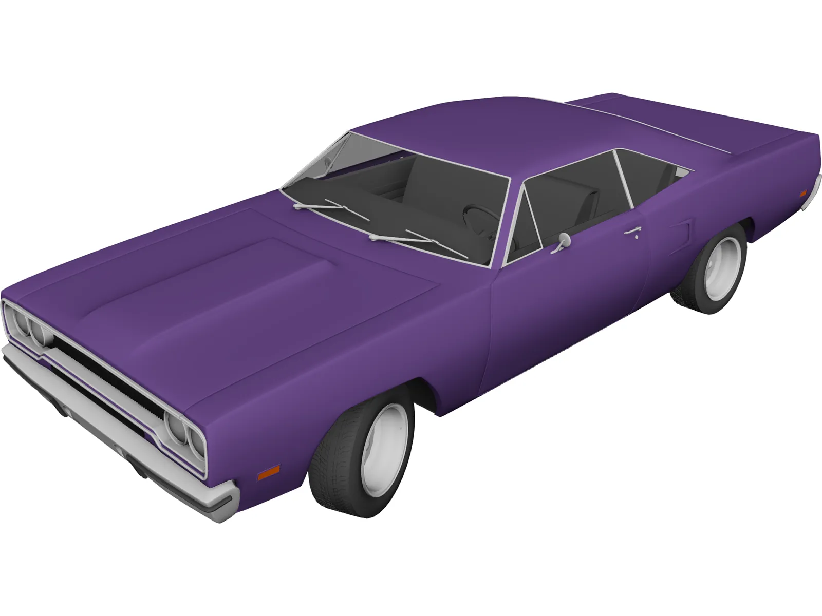 Plymouth Road Runner (1970) 3D Model main preview