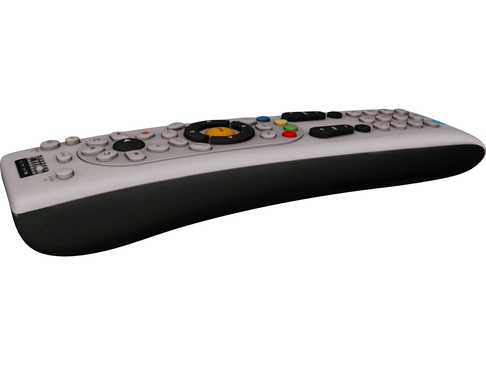 DirecTV Remote Control 3D Model main preview
