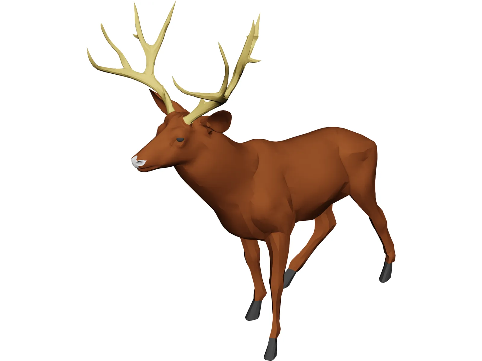 Deer Mule 3D Model main preview