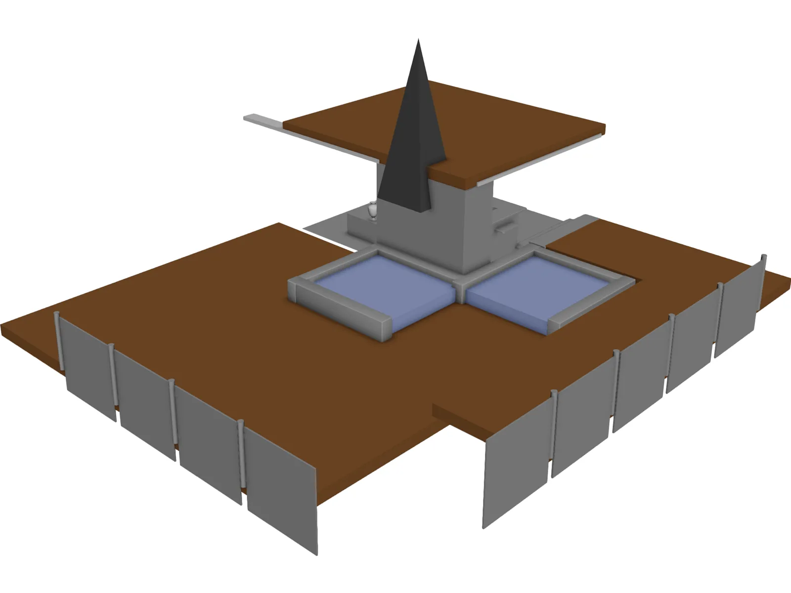 Parrilla Exterior 3D Model main preview