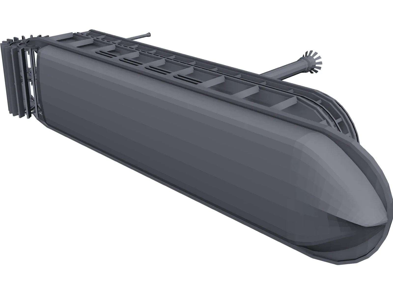 Boat 3D Model main preview