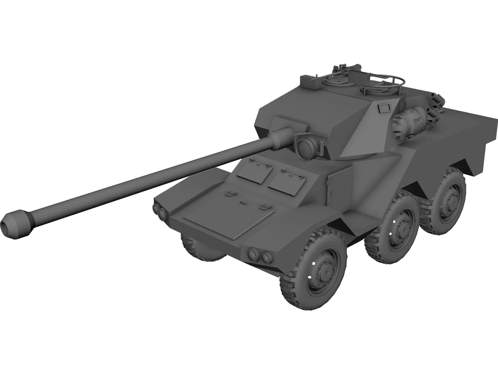 ERC-90 Recon Tank 3D Model main preview