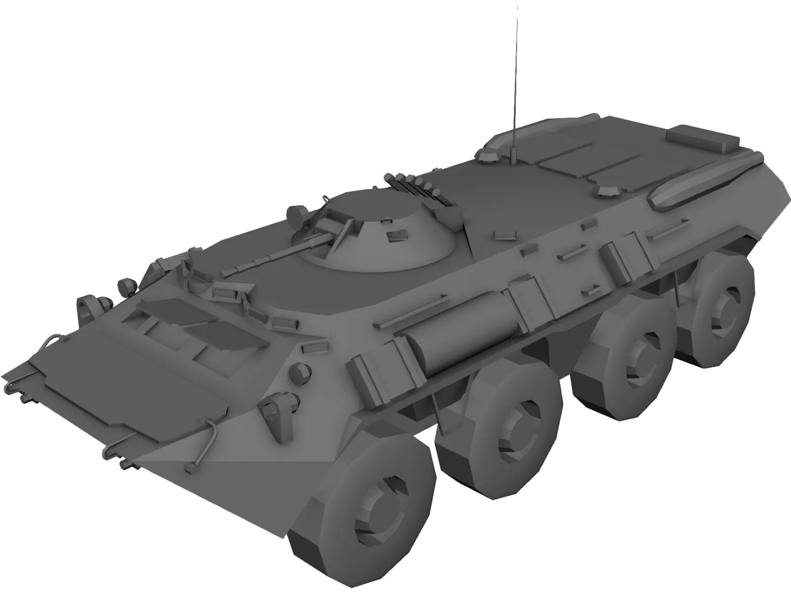 BTR-80 Armored Personnell Carrier 3D Model main preview