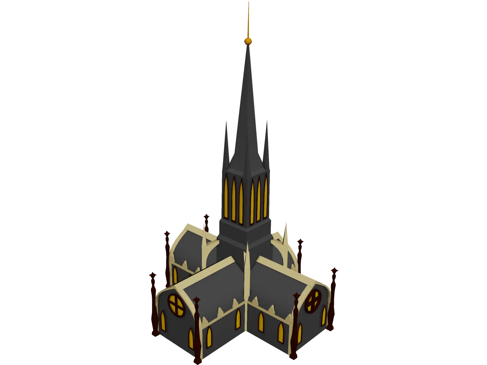 Cathedral 3D Model main preview