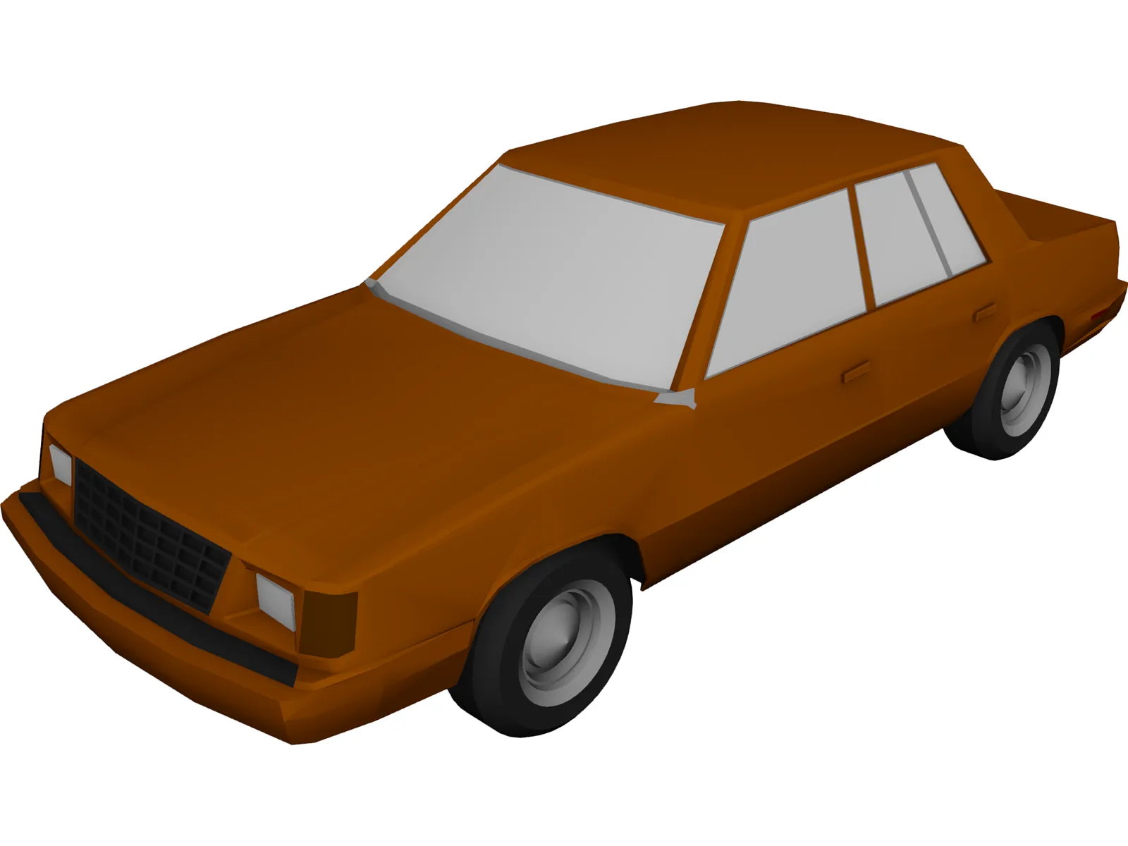 Plymouth Reliant (1985) 3D Model main preview