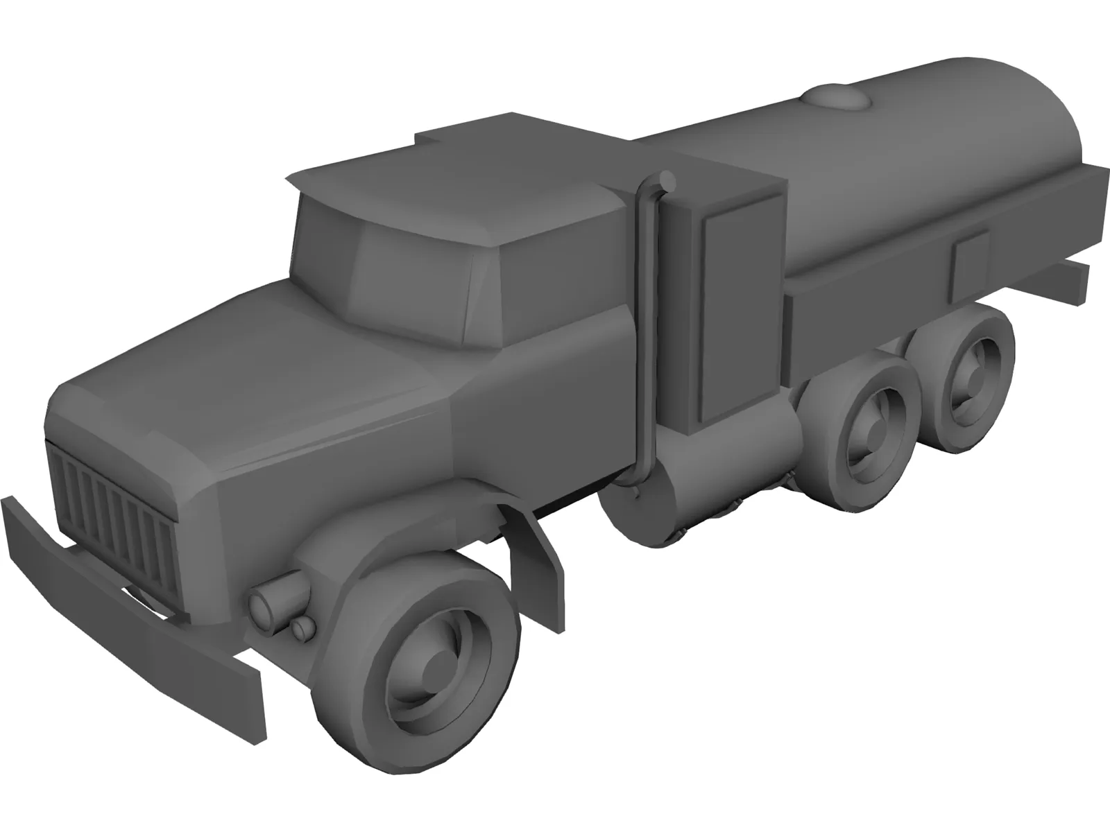 ZIL-131 Fuel Truck 3D Model main preview