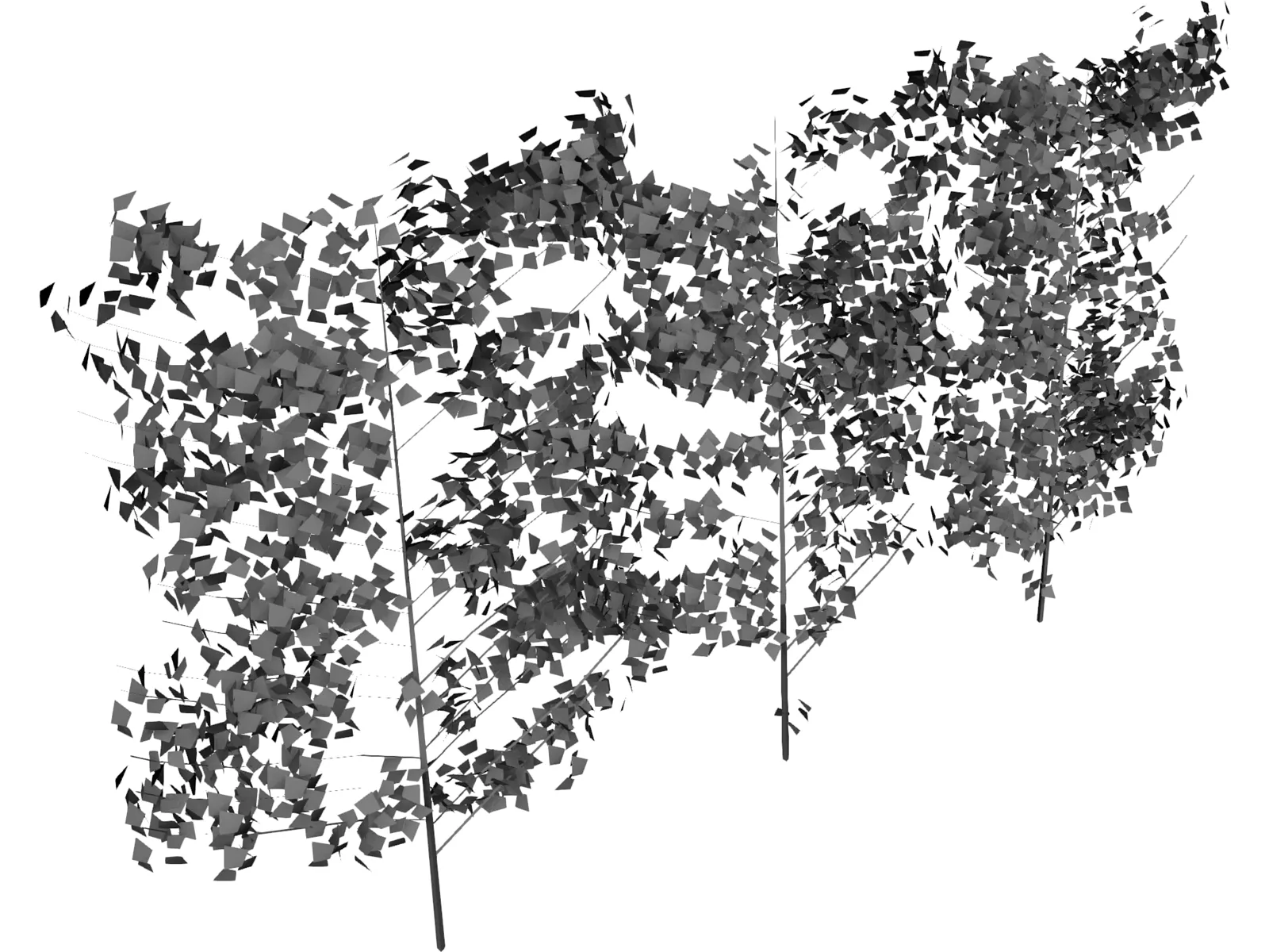 Hedge 3D Model main preview