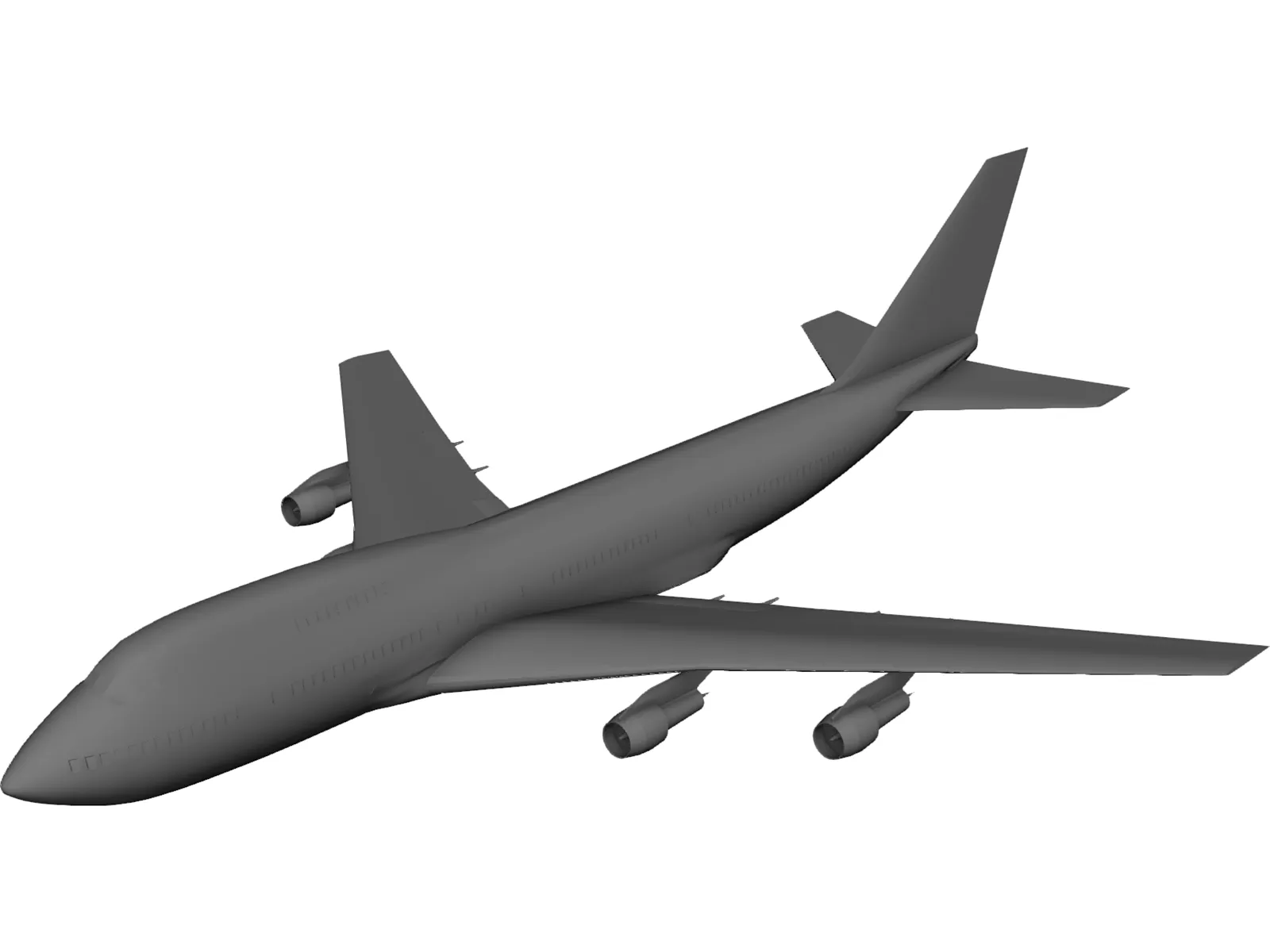 Boeing 747-200 3D Model main preview