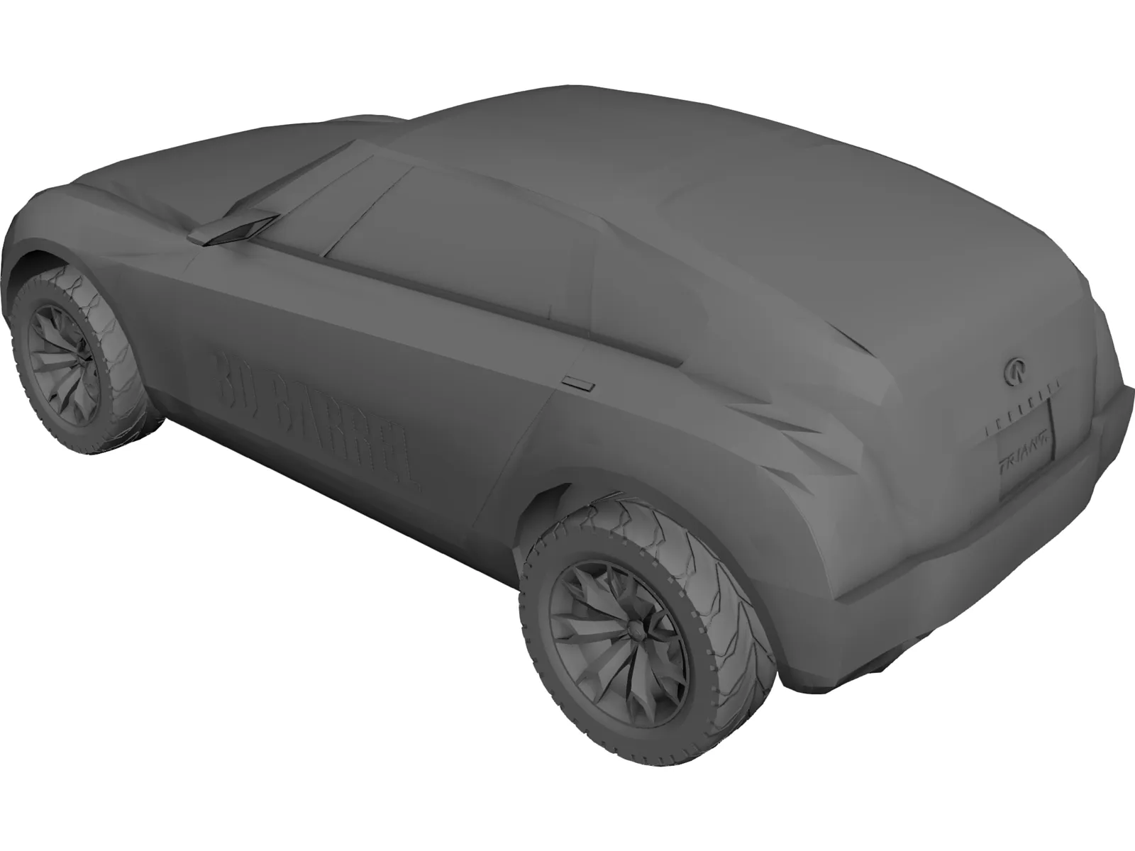 Infinity Triant Concept 3D Model main preview